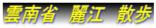 雲南省　麗江　散歩